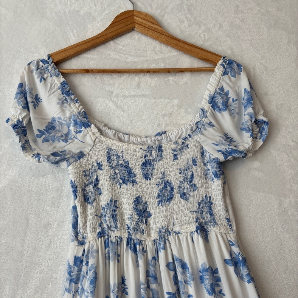 Hollister floral White Blue‎ Midi Sundress small - Picture 12 of 12